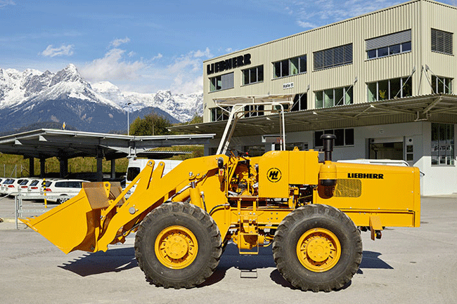Yellow construction vehicle